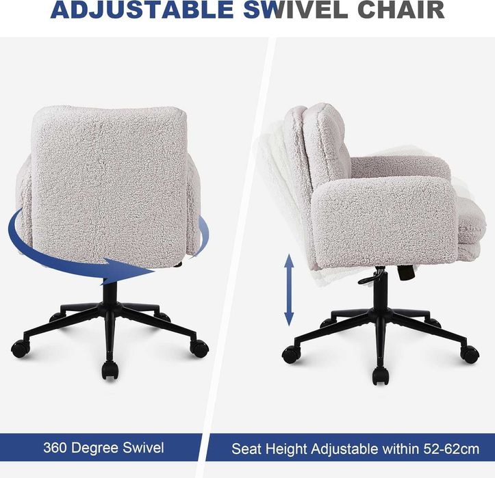 Nowe pluszowe krzesło biurowe / fotel obrotowy Youhauchair !R30!