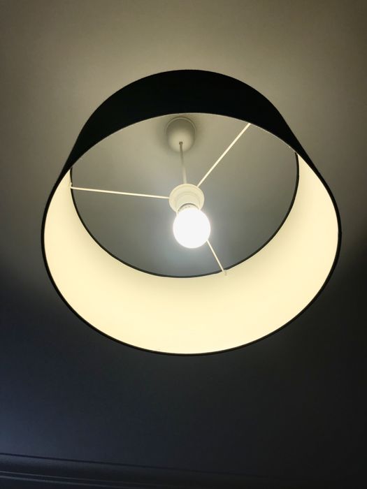 Candeeiro Abajur Preto IKEA (Novo)