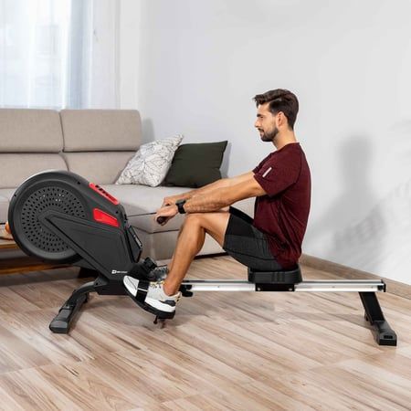 Гребний / Гребной тренажер повітряний Hop-Sport HS-070R Rush Гребля