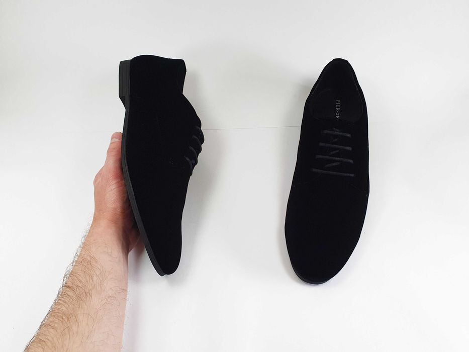 PIER ONE чорні велюрові туфлі 46 30 см 12 UK