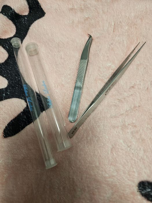 Pęsety do przedłużania rzęs Perfect Lashes