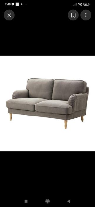 Ikea sofa  Stocksund Dwuosobowa Nolhaga Szarobeżowy Jasnobrązowy