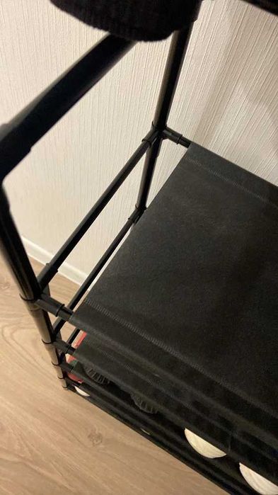 Складна вішалка 156см полиця для взуття обувница вешалка для одежды