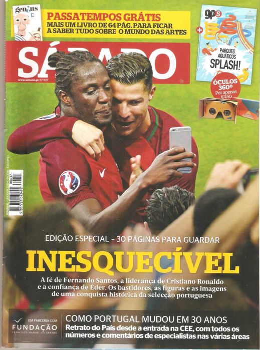 Cristiano Ronaldo e Éder campeões 2016 eternos em revista