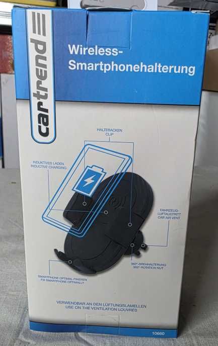 тримач зарядка Автомобіль смартфону Cartrend із бездротовою зарядкою
