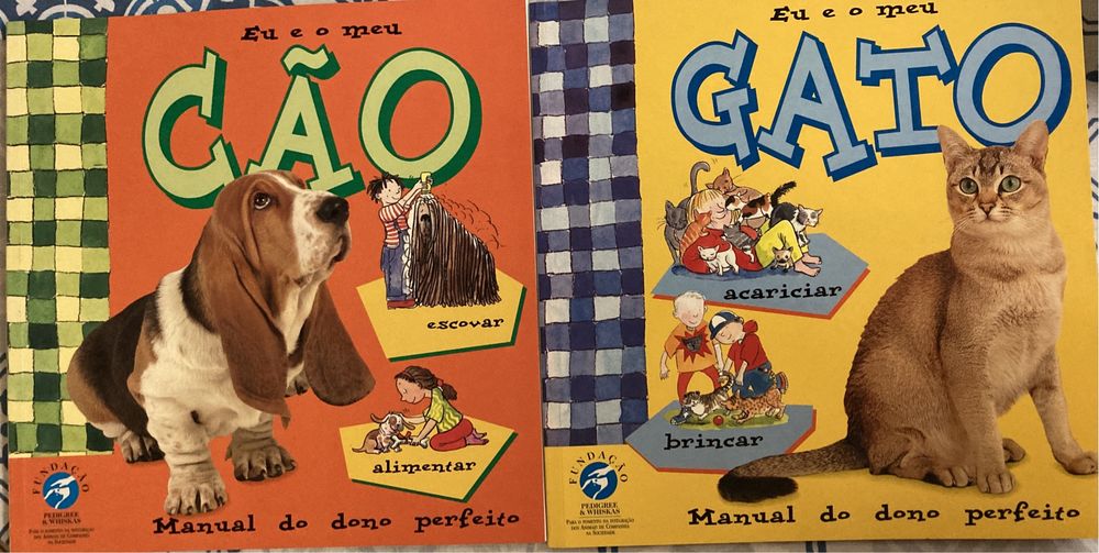 2 livros novos - Eu e o meu cão, Eu e o meu gato