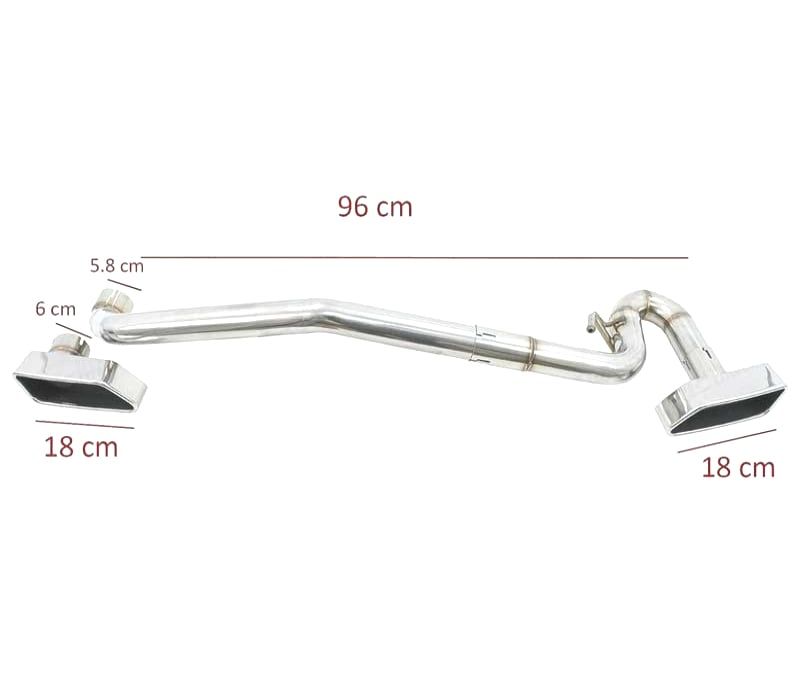 KIT PONTEIRAS DE ESCAPE DUPLA BMW F10 F11 F12 F13 LOOK M V8