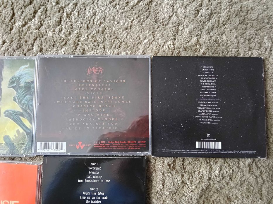 Płyty CD-  zestaw - Slayer,  Motörhead , Amy Macdonald.