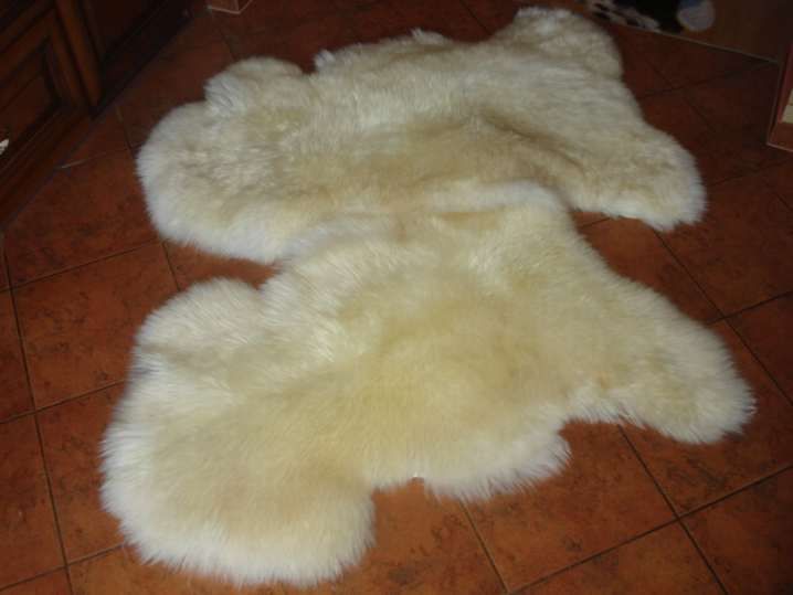 Skóra Owcza Naturalna ECRU Kremowa Skóry Dekoracyjne