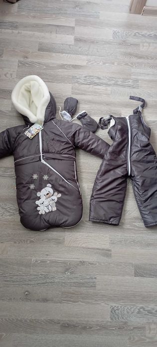 Дитячий зимовий комбінезон кокон 2 в 1
