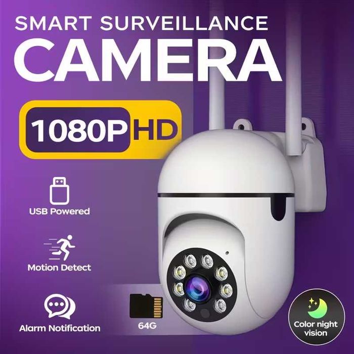 Câmara com  WIFI 1080P Full HD, para interior/exterior- Novo