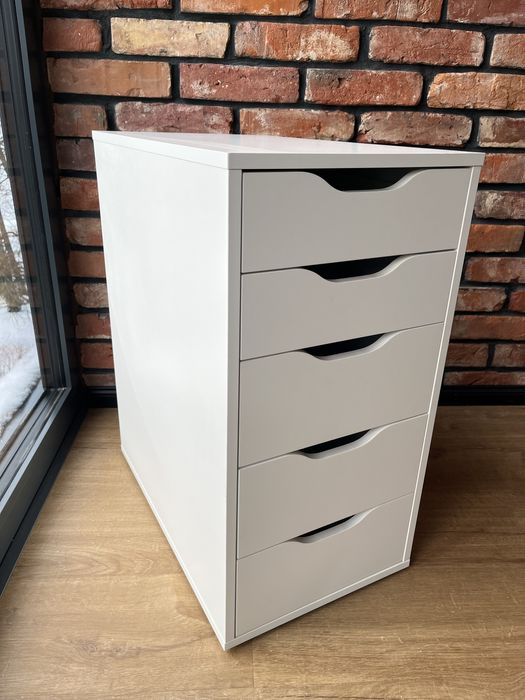 Biurko 140x60, ikea alex komoda z szufladami