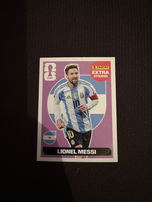 Cromo Messi extra sticker Mundial 2026 Panini