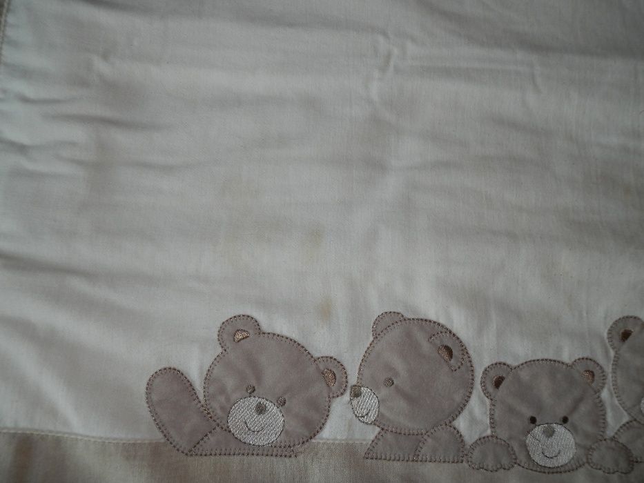 Conjunto Pré-Natal Contorno + Colcha + lençol + bolsa biberão