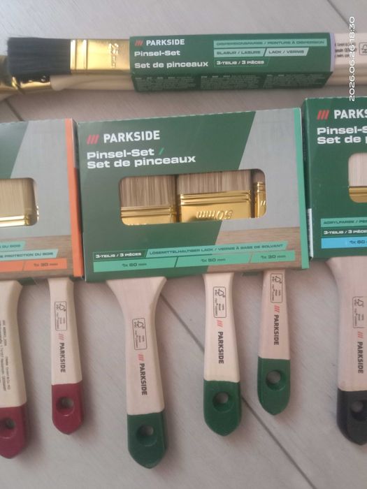 Малярські пензлі, кисточка Parkside із вигином та прямі