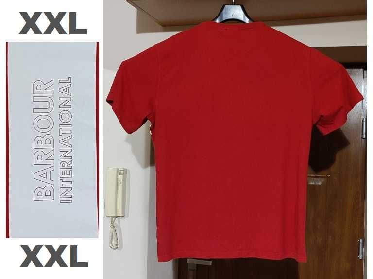 koszulka tishirt BARBOUR INTERNATIONAL klatka 62 64 - 124 128 2XL