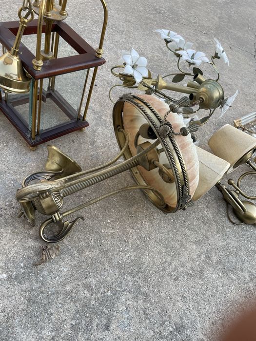 Lote de candeeiros antigos