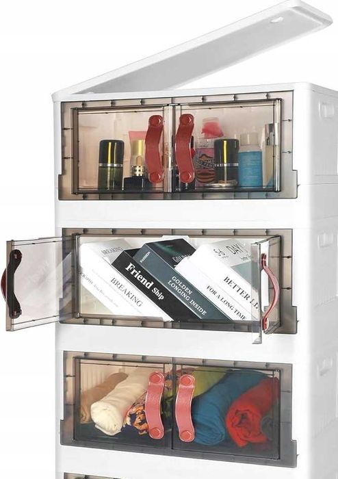 Plastikowy pojemnik magazynowy balkon łazienka