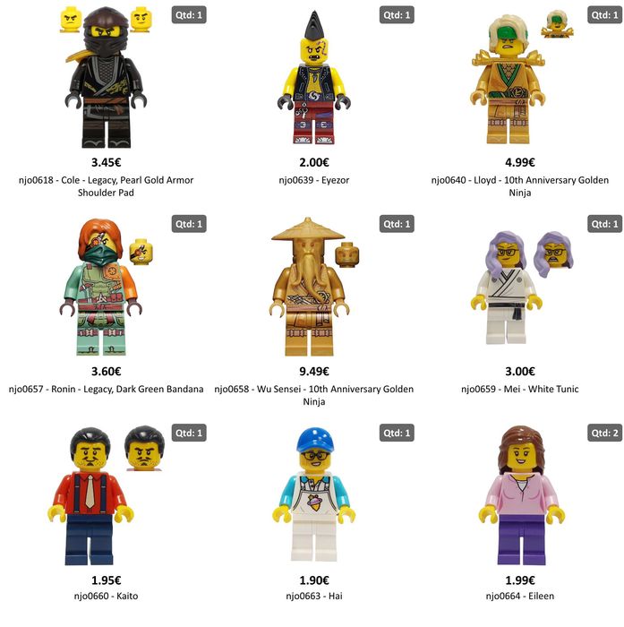 Minifiguras Lego Minecraft, Ninjago, Super Heroes, Super Mario