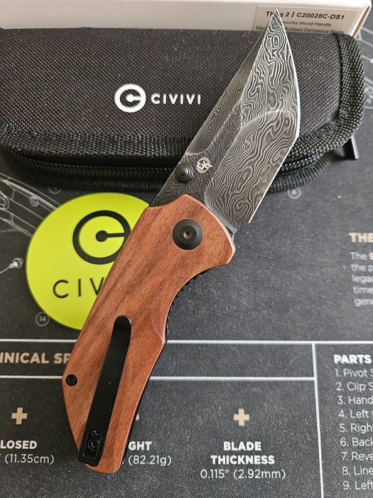Civivi Thug 2 Damascus, EDC ніж