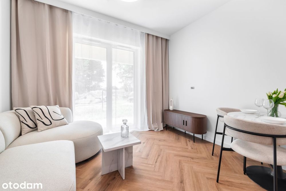 Piękne,ogródek 37,5m2 - 2 pokoje, blok 2026, bez PCC - od właściciela