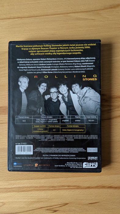Rolling Stones, M. Scorsese, "W blasku świateł" (koncert 2008) [DVD]