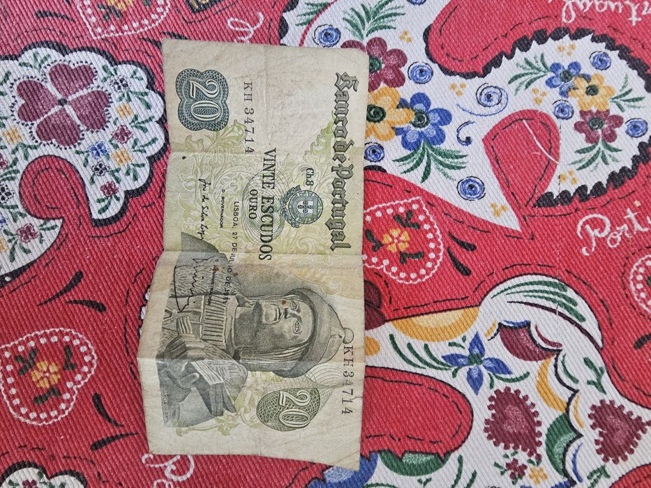 Nota antiga de 20 escudos