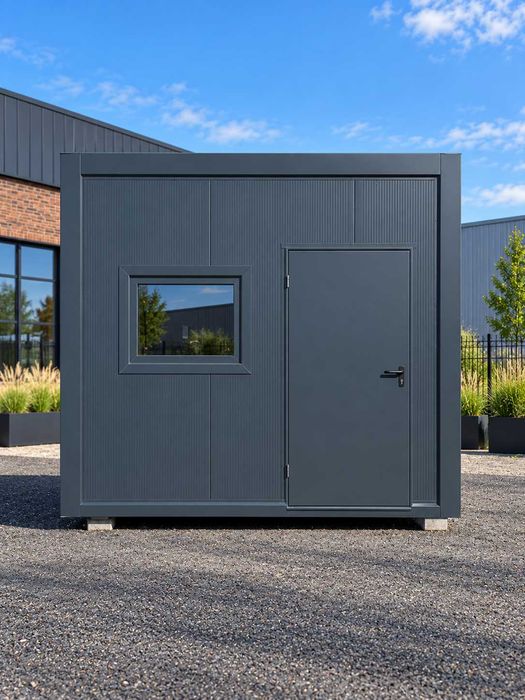KONTENER STRÓŻÓWKA 3,20m x 2,20m EPS 100mm | KONTENER BIUROWY | KONTENER portiernia | Domek ogrodowy