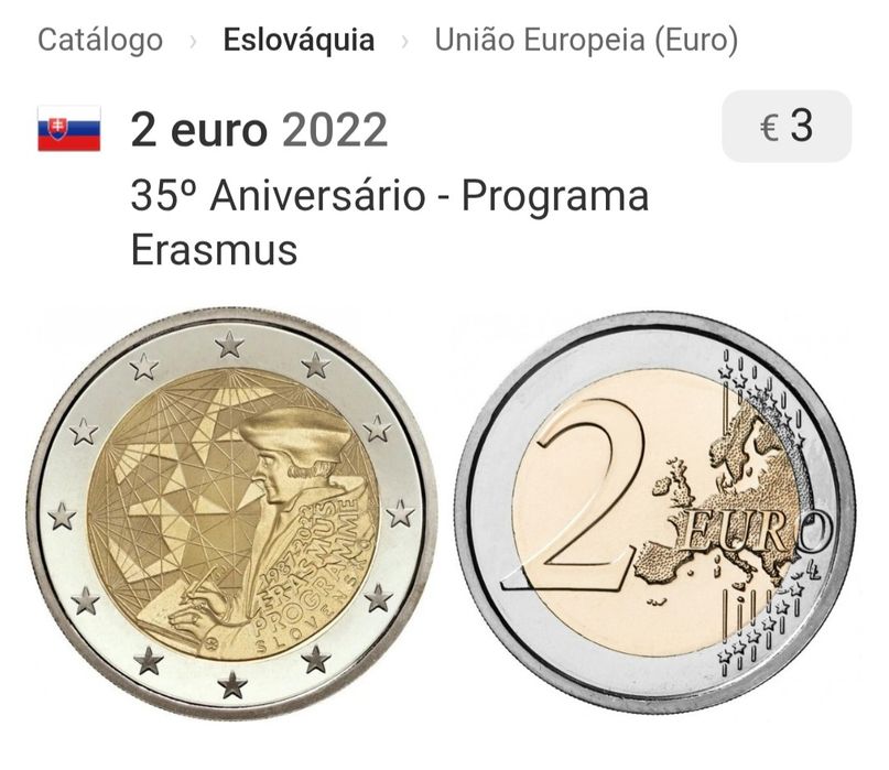 Moeda 2€, Eslováquia 2022