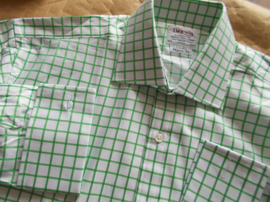 XL - T.M.LEWIN Premium 2 Ply Koszula Męska XL 42,5 UK