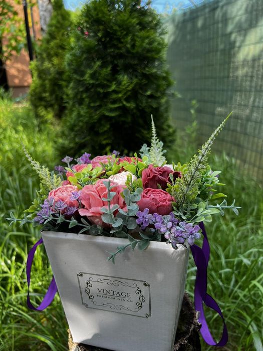 Мильні квіти ,з натурального мила