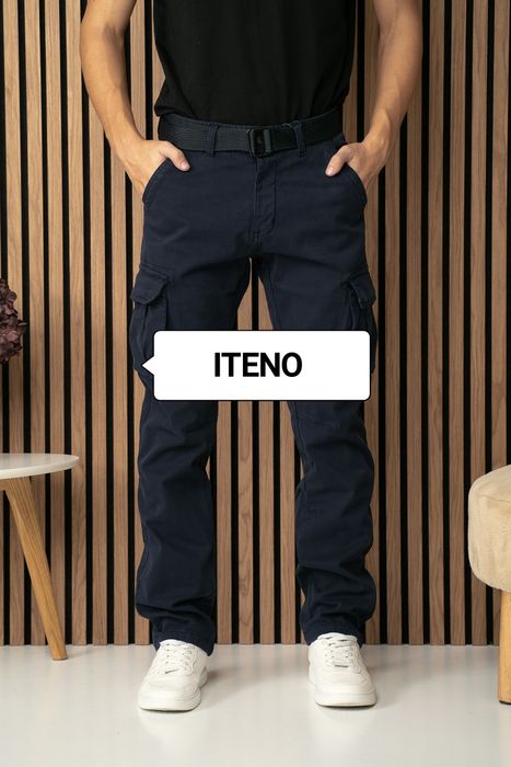 Штани чоловічі карго утеплені ITENO чорні сірі сині олива