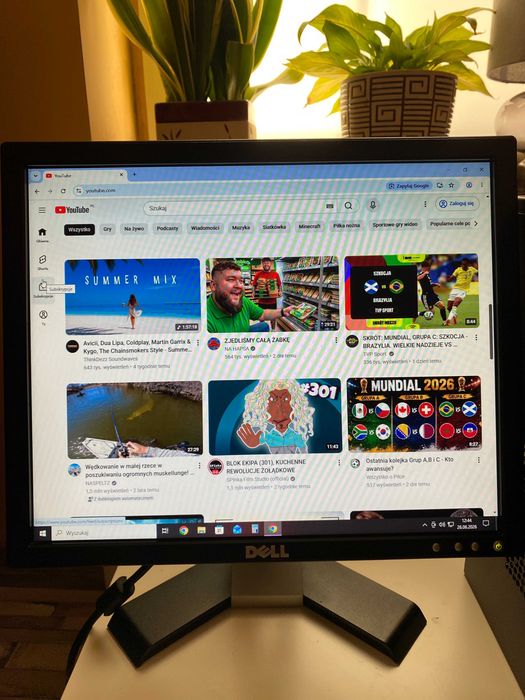 Komputer PC Intel J1900 8GB RAM SSD 240GB + Monitor Dell 17" Windows 10 Pro
