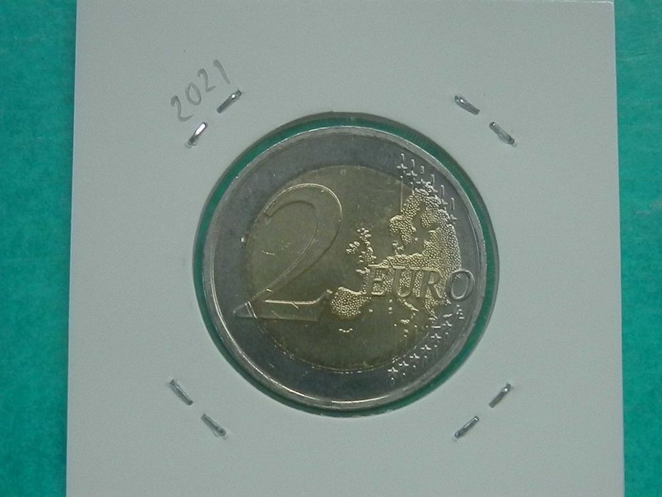 1111 - Euro: 2,00 euros 2021 "Presid. Portug. U. E.", por 2,50