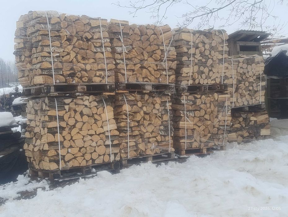 Drewno opałowe, kominkowe. Buk, dąb jesion,brzoza,sosna