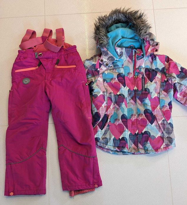 Kombinezon dziewczęcy kurtka narciarska + spodnie, Smyk Cool Club 122
