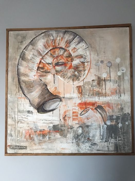 Obraz olejny Witold Podgórski 50x50 cm