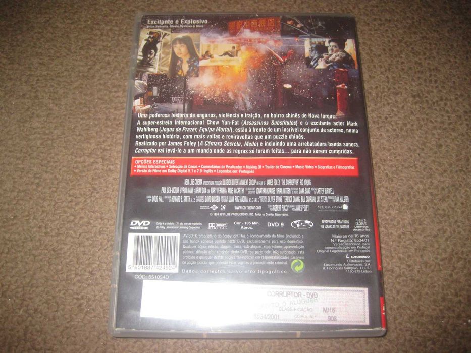 DVD "Corruptor" com Mark Wahlberg/Raro!