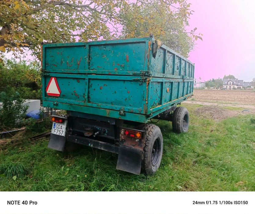 Przyczepa wywrotka d47b z dokumentami brandys