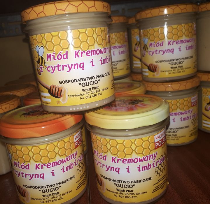 Miód kremowany z cytryną i imbirem