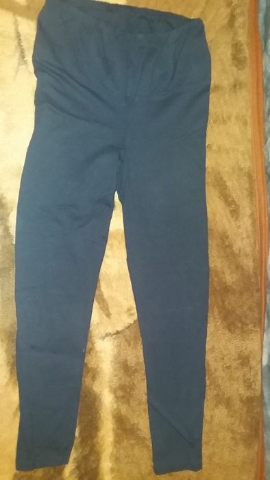 Лосины для беременных синего цвета