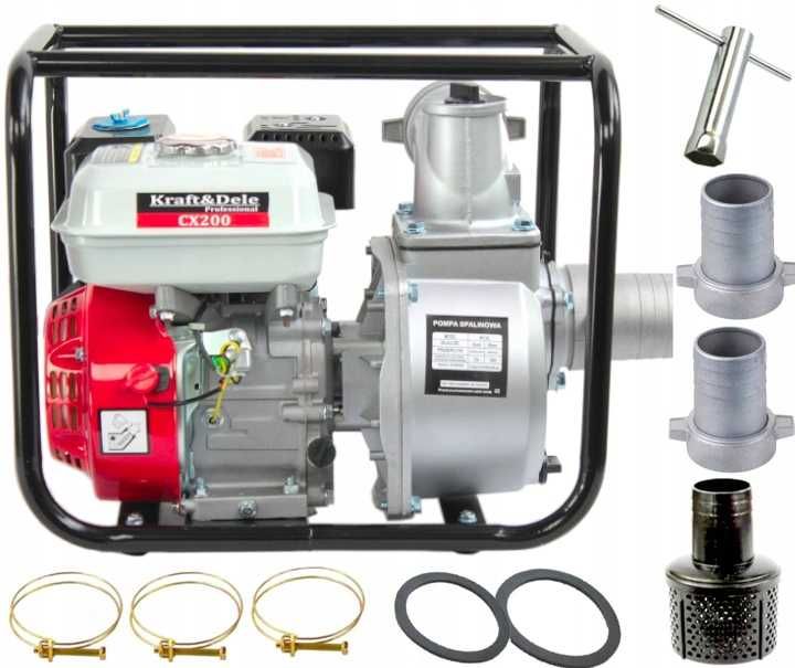 Motopompa Pompa Spalinowa 3 cale do Wody 1000 L/min 6,5KM Nowa Faktura