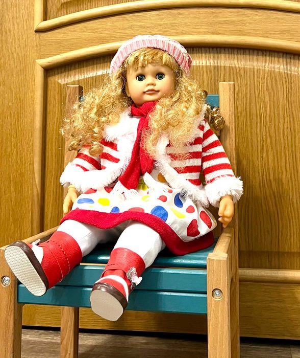 Интерактивная кукла/ Інтерактивна лялька Ангелина-2 с мимикой, 57 см.