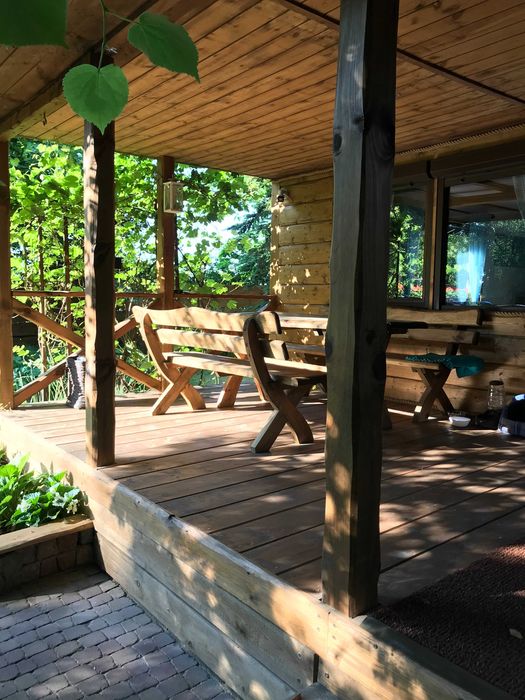 Domek nad jeziorem Łąkie sauna jacuzzi  prywatny pomost