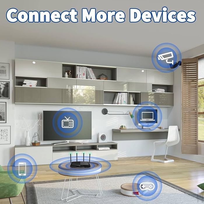 Bingfu Antena WiFi dwuzakresowa kamera  3dBi, 4szt