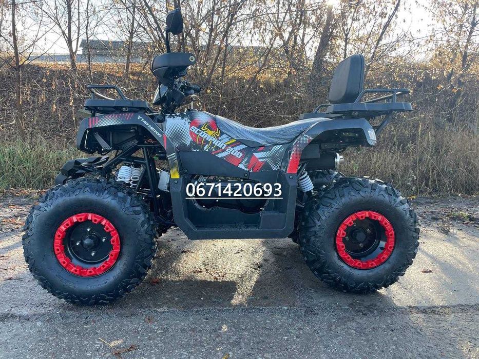 Квадроцикл Comman Scorpion 200-cc Навантаження -300кг Лебідка 2-х місний Кредит Доставка безкоштовна