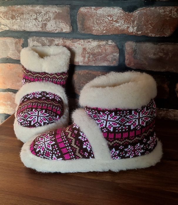 Bambosze damskie-wełna owcza 36,37.