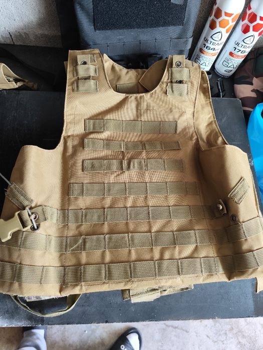 Airsoft colete +capacete (Novo)