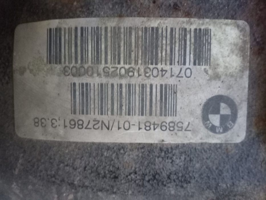 Bmw f30 f31 320xd tylny most 3.38