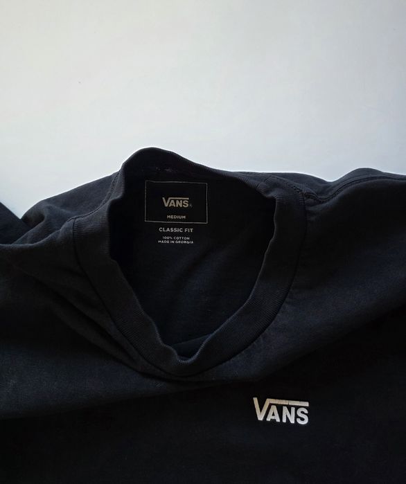 Vans koszulka męska czarna M basic gładka z logo skate